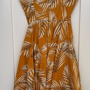 Tropical Leaf Print Dress